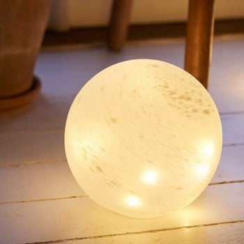 Large Frosted Glass LED Orbs with multi function timer