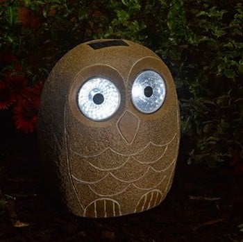 Large Solar Owl Light