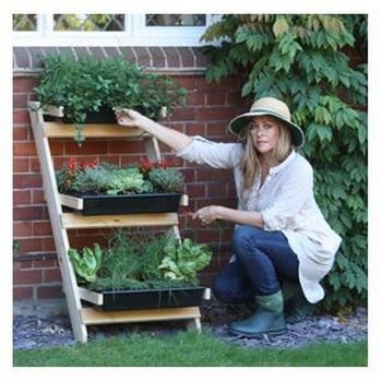 Lean-To Ladder Vegetable Garden