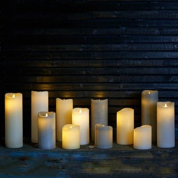 LED Candles with Flickering Flame and Auto Timer