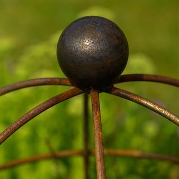 Lobster Pot Plant Support - Rust