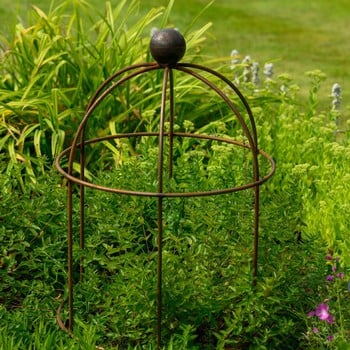 Lobster Pot Plant Support - Rust