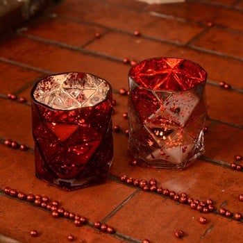 Luxury Glass Tea Light Holders (Set of 2) by Sia