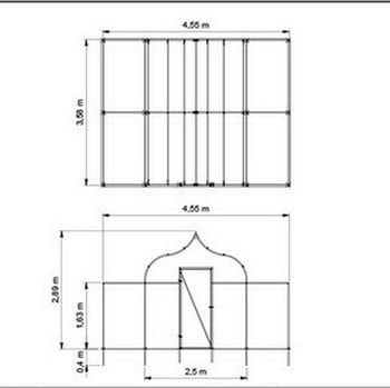 Ogee Arch Fruit Cage with Flat Sides - Bespoke Design