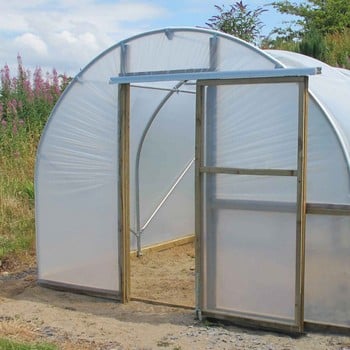 Polytunnel 10ft wide with Sliding Doors