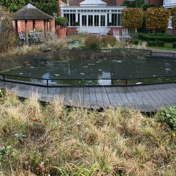 Raised Steel Pond Cover Large Irregular - Bespoke Product