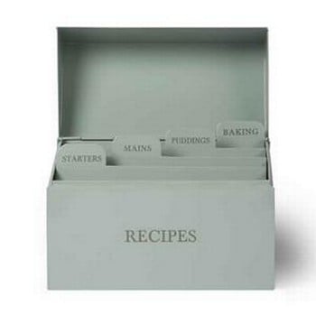 Recipe Box Shutter Blue