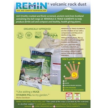 REMIN Volcanic Rock Dust - 20kg Bag