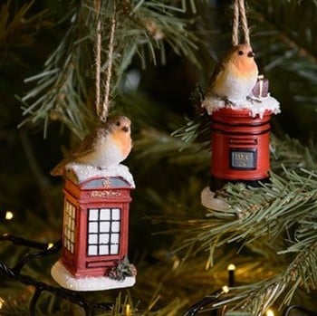 Robin on Telephone Box and Robin on Post Box (Set of 2) Robin on Telephone Box and Robin on Post Box (Set of 2)