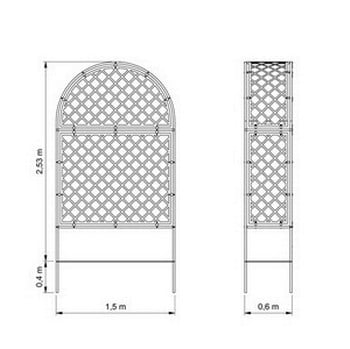 Roman Fully Latticed Arbour-Bespoke Design