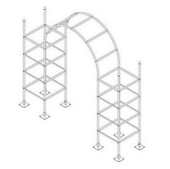 Roman Garden Arch with Pillars-Bespoke Design