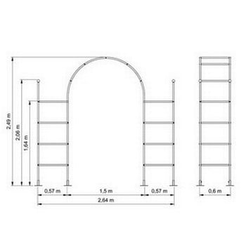 Roman Garden Arch with Pillars-Bespoke Design