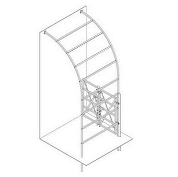 Roman Half Arch with X Brace Gate-Bespoke Design