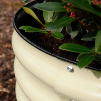 Round Modular Raised Bed Cream