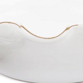 Ruffle Ceramic Bowl - White