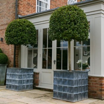 Sienna Square Steel Planters