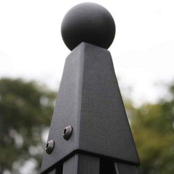 Steel Pyramid Obelisks - Matt Black