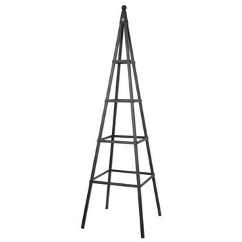 Steel Pyramid Obelisks - Matt Black