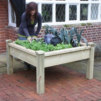 Superior Wooden Raised Bed Tables