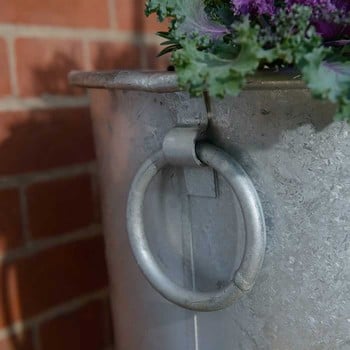 Tall Galvanised Zinc Planters