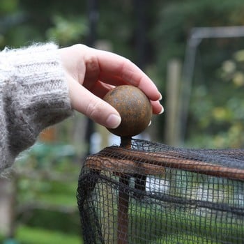 Vintage Vegetable Cage Sphere Finials