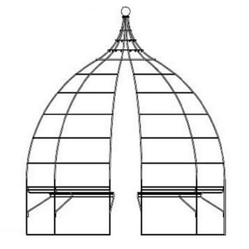 Wire Gazebo with Integral Seating-Bespoke Design