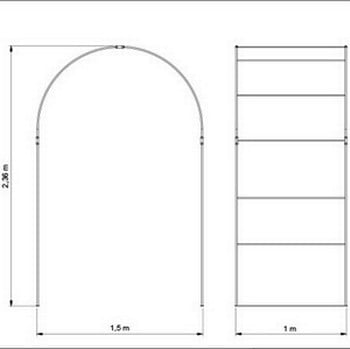 Wire Roman Arch 1 metre deep - Bespoke Design