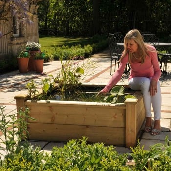 Wooden Raised Bed Pond Kit (1.2m x 1.2m)