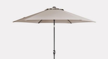 3m Wind Up Parasol in Stone Colour