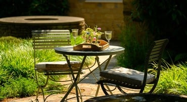 Darsham Bistro Table Set &amp; 2 Chairs (Design A) - Lichen Green