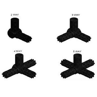 Aluminium Fruit Cage Spare Connectors to fit 25mm Tubing Aluminium Fruit Cage Spare Connectors to fit 25mm Tubing