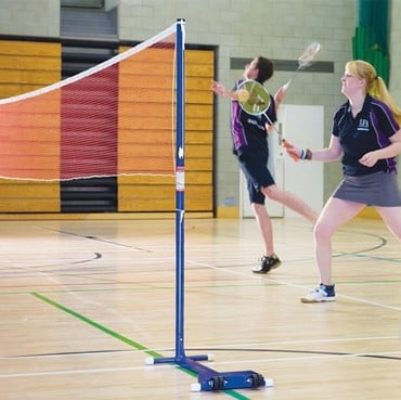 Badminton Wheelaway Posts &amp; Net