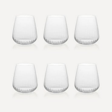 Daphne Optic Crystal Tumblers - Set of 6