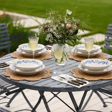 Darsham Dining Table Set & 4 Chairs (Design B) - Hand Etched Darsham Dining Table Set & 4 Chairs (Design B) - Hand Etched