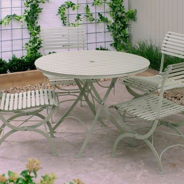 Darsham Folding Round Dining Table Lichen Green Darsham Folding Round Dining Table Lichen Green