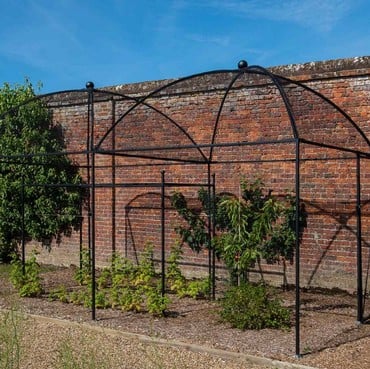 Dome Roof Steel Fruit Cage - Sphere Finial