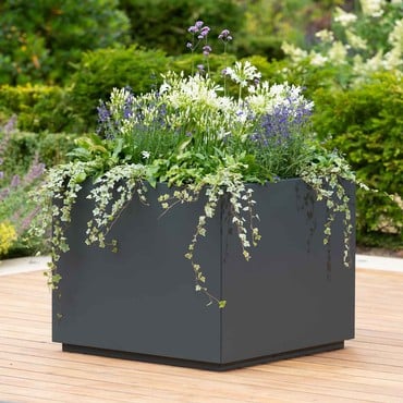 Harrod Square Metal Planters - Anthracite Grey