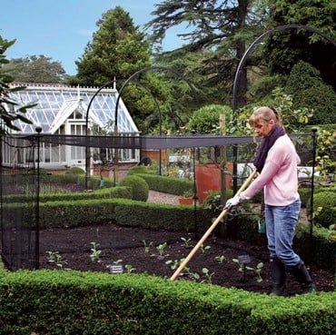 Harrod Vintage Fruit &amp; Vegetable Cage 1.5m High - Matt Black