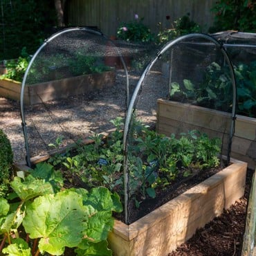 Hoops &amp; Butterfly Net Covers for Wooden Raised Beds