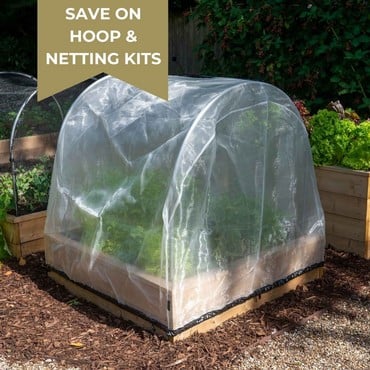 Hoops & Mesh Covers for Wooden Raised Beds Hoops & Mesh Covers for Wooden Raised Beds