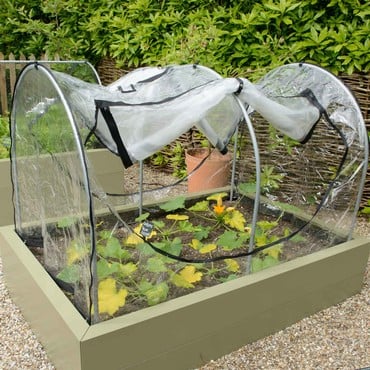 Hoops &amp; PVC Cover for Standard Metal Raised Beds