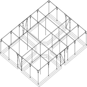 Large Steel Fruit Cage Over Raised Beds - Bespoke Design