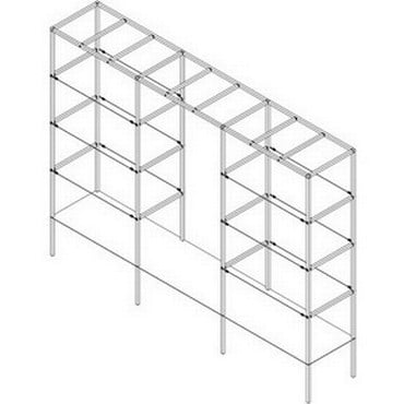 Silk Grey Square Arch - Bespoke Design Silk Grey Square Arch - Bespoke Design