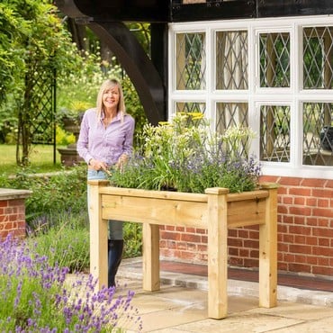 Superior Wooden Raised Bed Tables