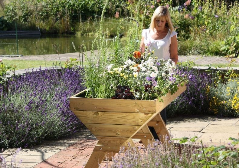 Wooden Trough Planters & Tables Wooden Trough Planters & Tables