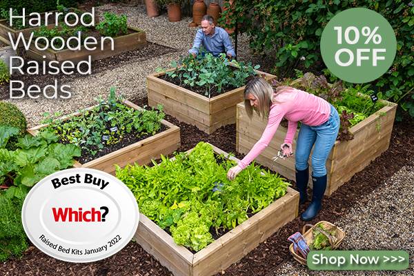 10% off raised beds banner