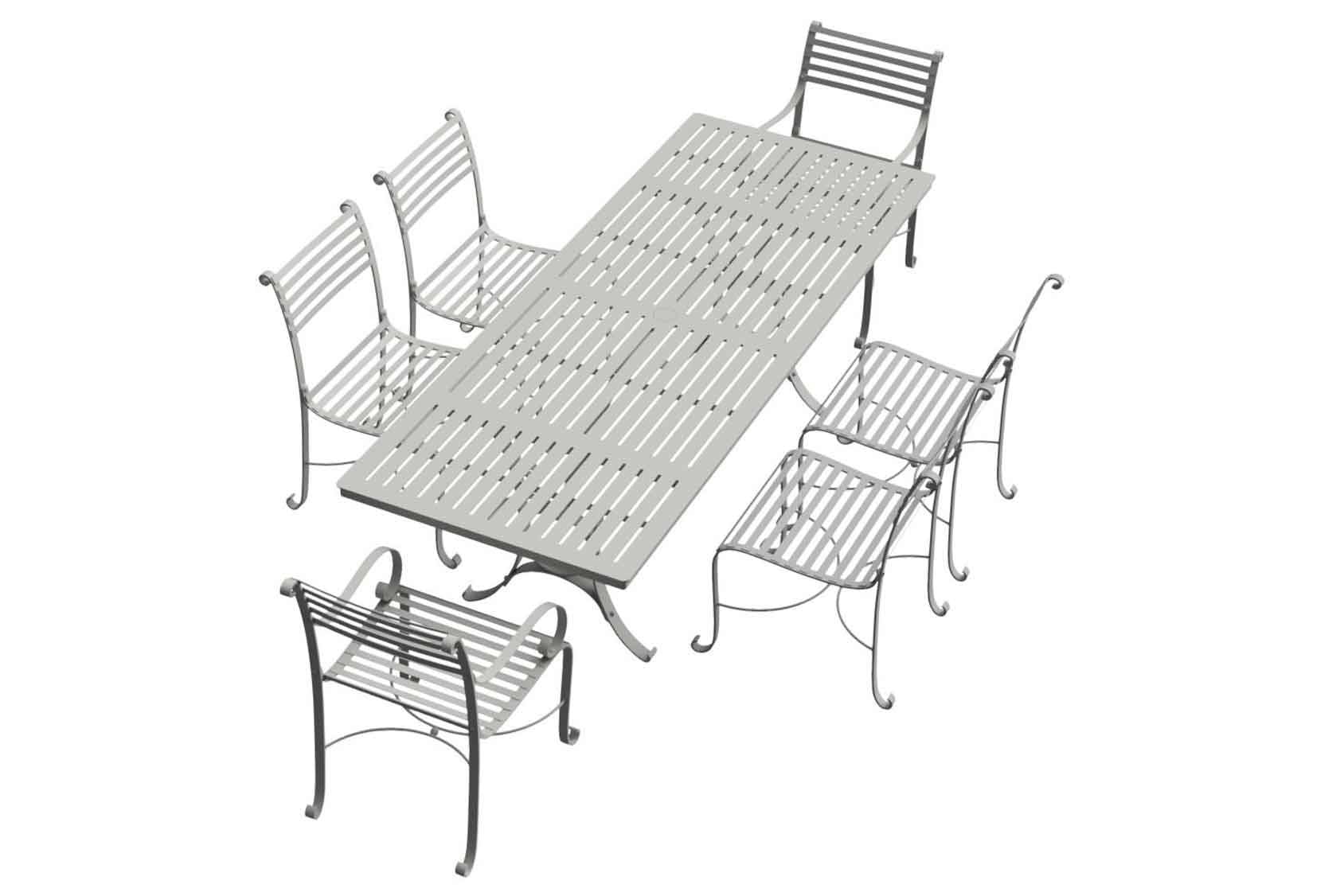 Southwold Rectangle 2.4m Dining Table Sets 2 carvers 4 side chairs