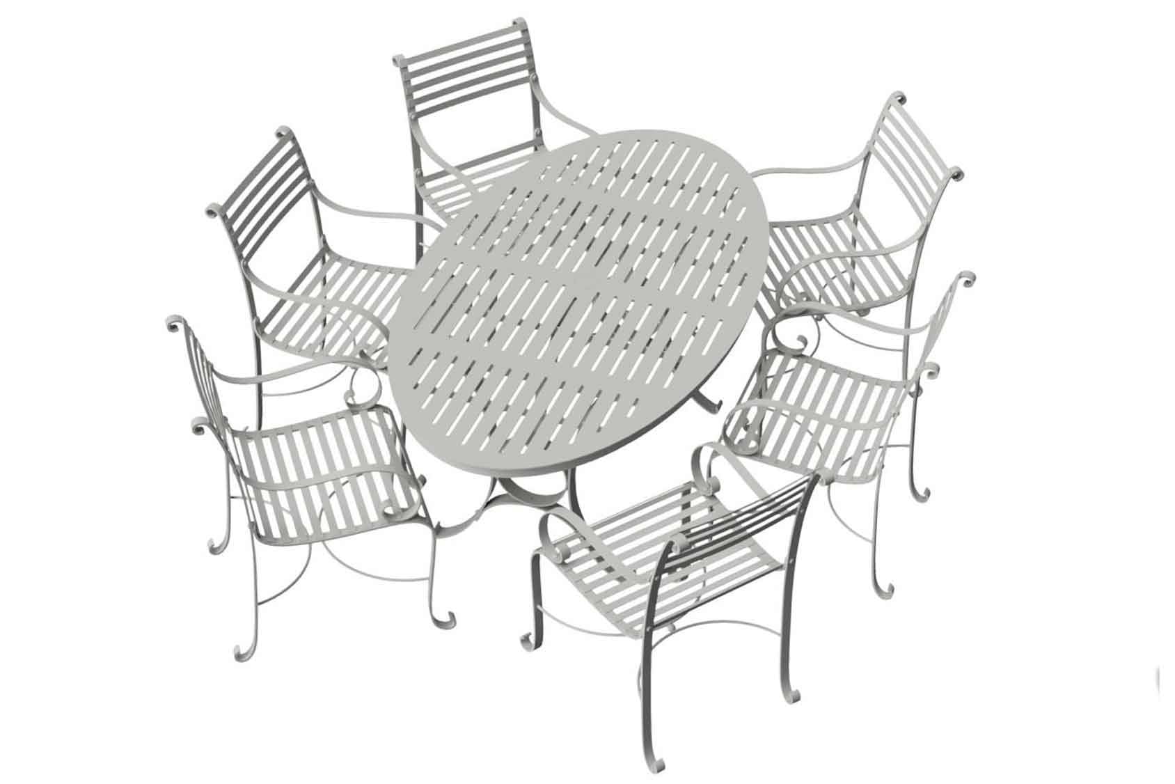 Southwold Oval 1.8m Round Dining Table Sets 2