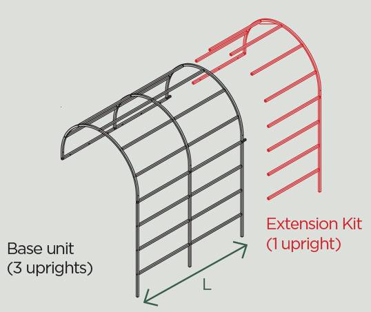 Roman Wall Pergola Diagram