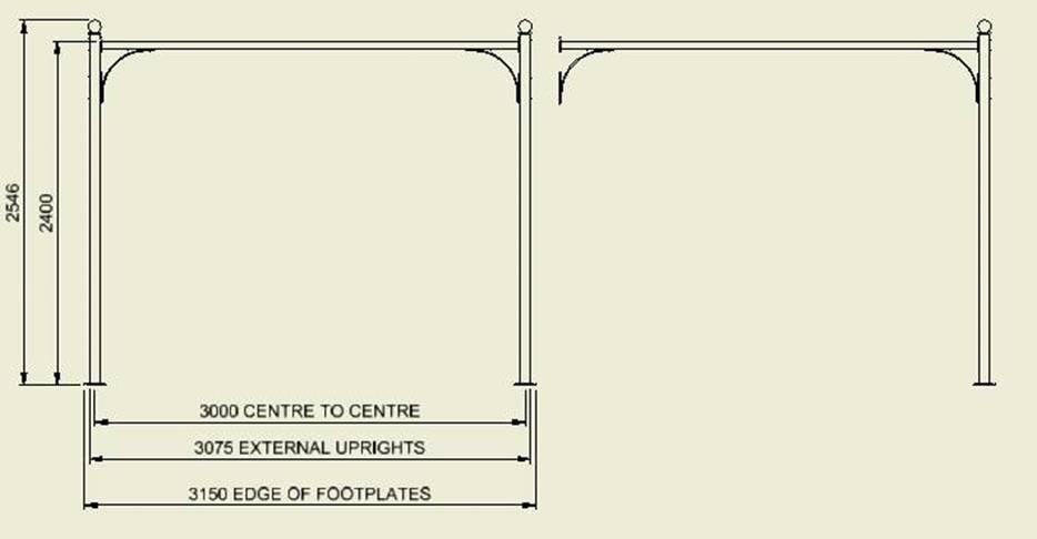 rose colonnade dimensions